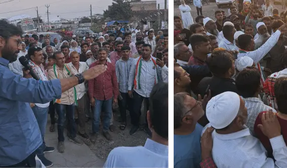 કોંગ્રેસની "ખેડૂત આક્રોશ યાત્રા"ને બહોળો પ્રતિસાદ