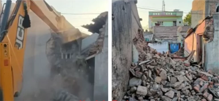 વાંકાનેરમાં બે ગુન્હેગારના દબાણ તોડી પડાયા