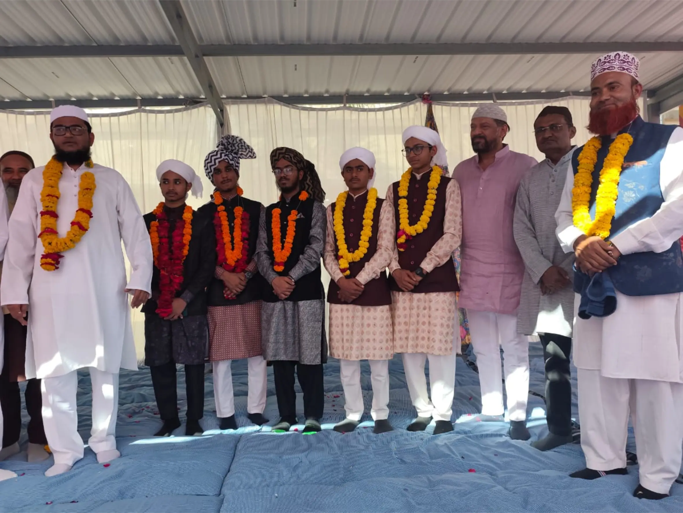 દારૂલ ઉલુમ ગૌશે સમદાનીમાં હાફિઝે કુરાન પૂર્ણ થવાના મોકા ઉપર કાર્યક્રમ