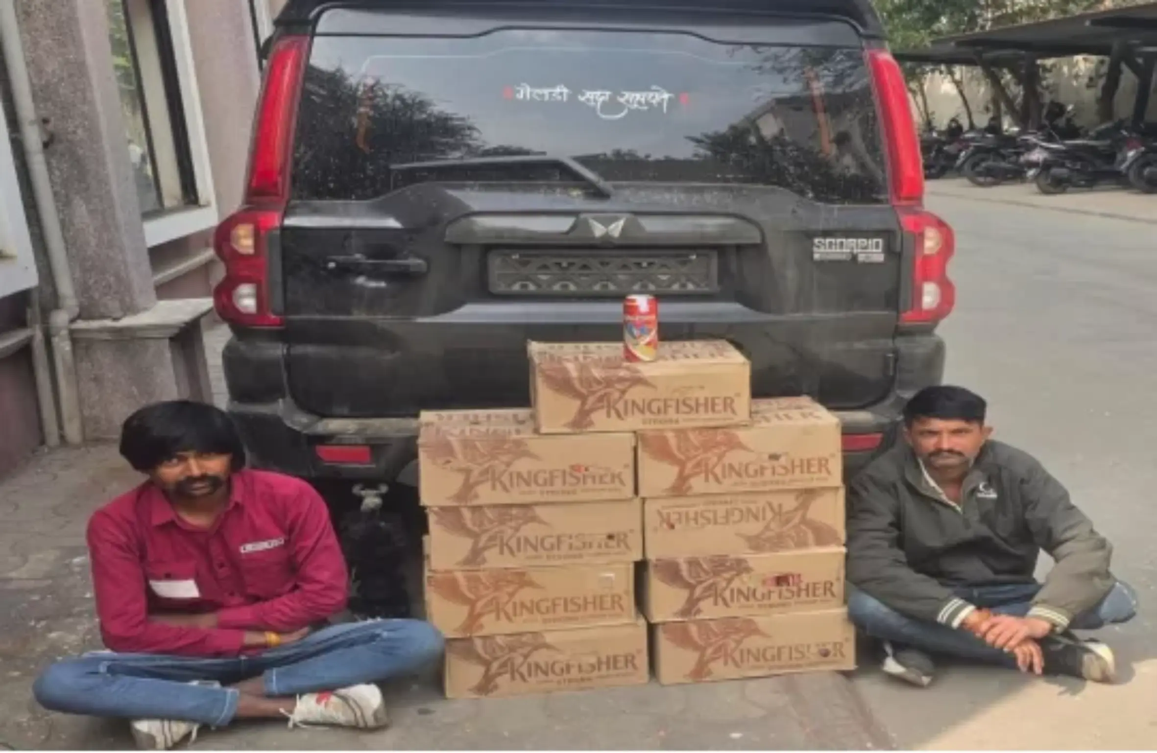 ખેરડી પાસેથી બિયર ભરેલી સ્કોર્પિયો ઝડપાઇ