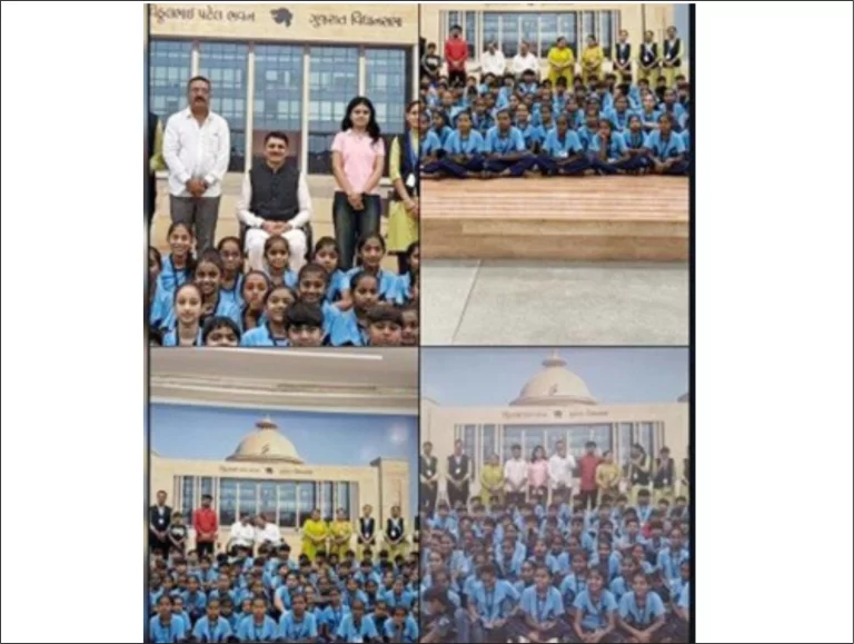 સજનપર પ્રા. શાળાના વિદ્યાર્થીઓ વિધાનસભાની મુલાકાતે