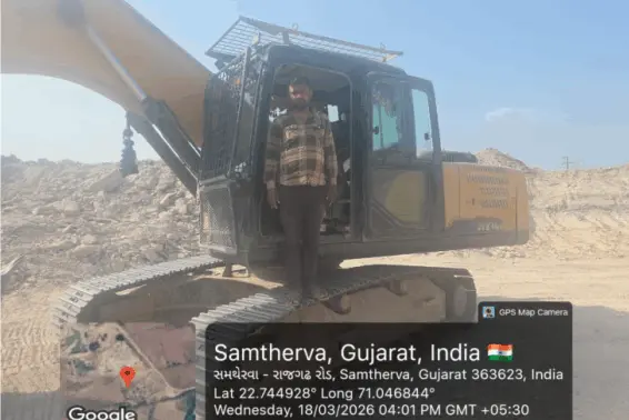 સમથેરવામાં ફાયર ક્લેનું ગેરકાયદેસર ખનન પકડાયું