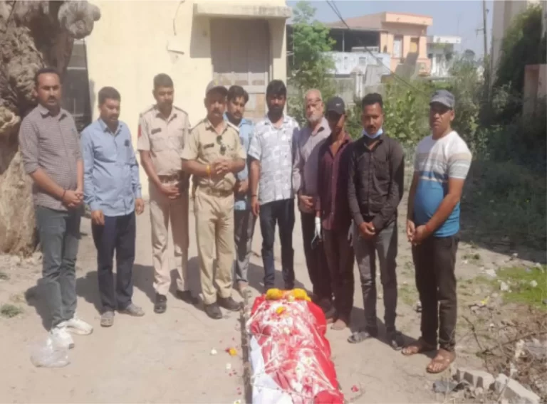 એકતા ગ્રુપ દ્વારા બિનવારસી મૃતદેહની અંતિમવિધી