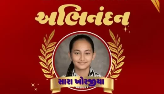 ધોરણ 8 NMMS પરીક્ષામાં જિલ્લામાં પ્રથમ ક્રમે