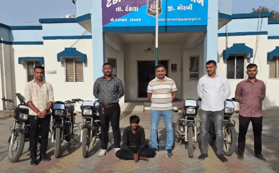 પંચાસીયાના આરોપી પાસેથી ચોરીના 5 બાઈક કબ્જે