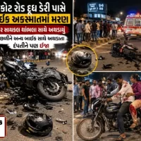 રાજકોટ રોડ દૂધ ડેરી પાસે બાઈક અકસ્માતમાં મરણ