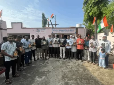 પાંચદ્વારકામાં પડીકા બંધ કરનારનું સન્માન